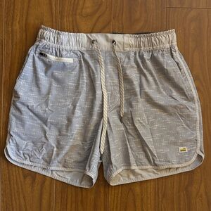 Vuori Light Gray Volley Shorts